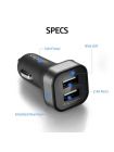 Автозарядка Spigen Dual Port USB F24QC 4.8A, 000CG20646