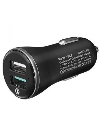 Автозарядка униниверсальная Spigen F27QC 2 USB порта , 000CG20643