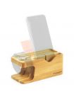 Apple Watch+iPhone Stand S370 Bamboo Wood , 000ST20295