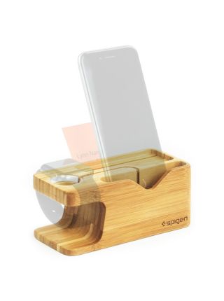 Apple Watch+iPhone Stand S370 Bamboo Wood Apple Watch+iPhone Stand S370 Bamboo Wood