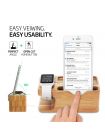Apple Watch+iPhone Stand S370 Bamboo Wood , 000ST20295