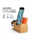 Apple Watch+iPhone Stand S370 Bamboo Wood , 000ST20295