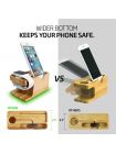 Apple Watch+iPhone Stand S370 Bamboo Wood , 000ST20295