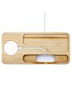 Apple Watch+iPhone Stand S370 Bamboo Wood , 000ST20295