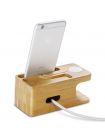Apple Watch+iPhone Stand S370 Bamboo Wood , 000ST20295
