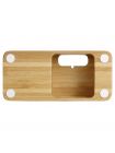 Apple Watch+iPhone Stand S370 Bamboo Wood , 000ST20295