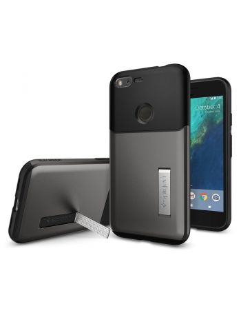 Чехол Spigen Slim Armor для Google Pixel, Gunmetal, F14CS20900