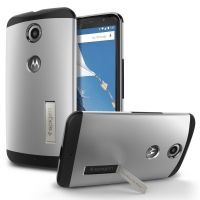 Чехол Spigen Slim Armor для Motorola Nexus 6, Satin Silver