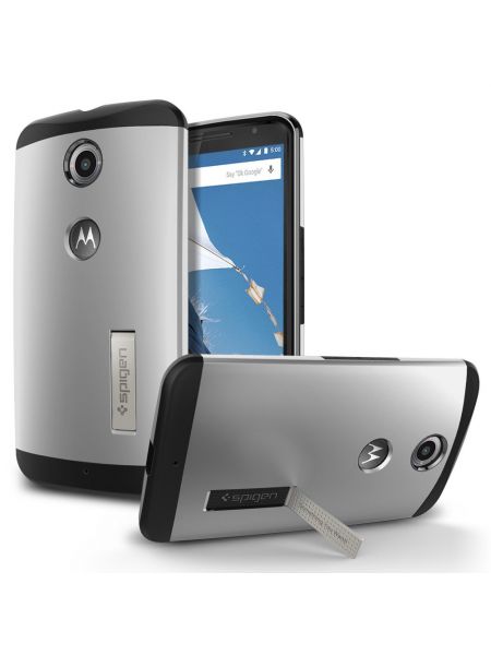 Чехол Spigen Slim Armor для Motorola Nexus 6, Satin Silver