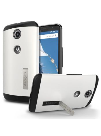 Чехол Spigen Slim Armor для Motorola Nexus 6, Shimmery White, SGP11236