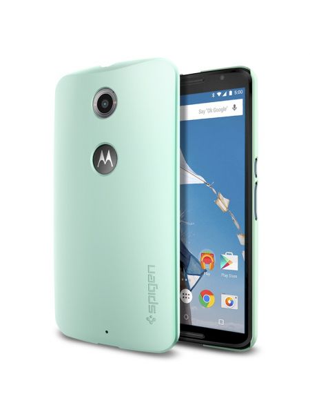 Чехол Spigen Thin Fit для Motorola Nexus 6, Mint 