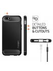 Чехол Spigen Rugged Armor для iPhone SE/5S/5, Black , 041CS20167