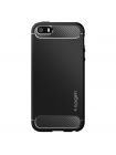 Чехол Spigen Rugged Armor для iPhone SE/5S/5, Black , 041CS20167