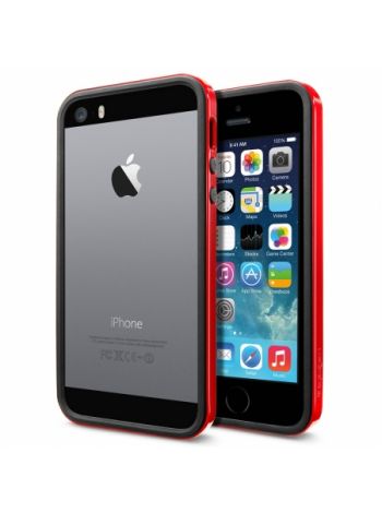Бампер Spigen Neo Hybrid EX Slim vivid для iPhone SE/5S/5, Dante Red , SGP10026