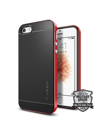 Чехол Spigen Neo Hybrid для iPhone SE, Dante Red, 041CS20186