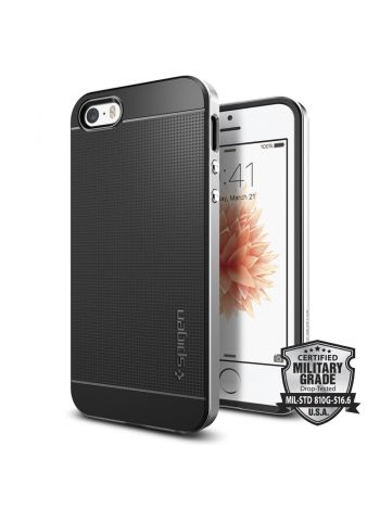 Чехол Spigen Neo Hybrid для iPhone SE, Satin Silver , 041CS20185