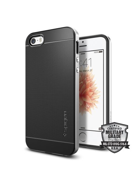 Чехол Spigen Neo Hybrid для iPhone SE, Satin Silver 