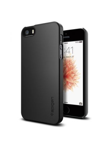 Чехол для iPhone SE/5S/5 Case Thin Fit, Smooth Black , 041CS20168