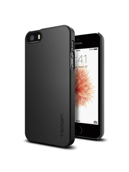 Чехол для iPhone SE/5S/5 Case Thin Fit, Smooth Black 