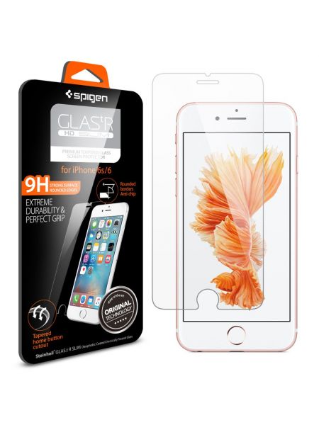 Защитно стекло Spigen Glass "GLAS.tR" Slim для iPhone 6S/6 