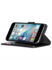 Книжка-чехол Spigen Wallet S для iPhone 6S/6, Black Leather , SGP11556