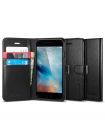 Книжка-чехол Spigen Wallet S для iPhone 6S/6, Black Leather , SGP11556