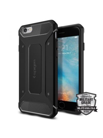 Чехол Spigen Rugged Armor для iPhone 6S/6, Smooth Black, SGP11597