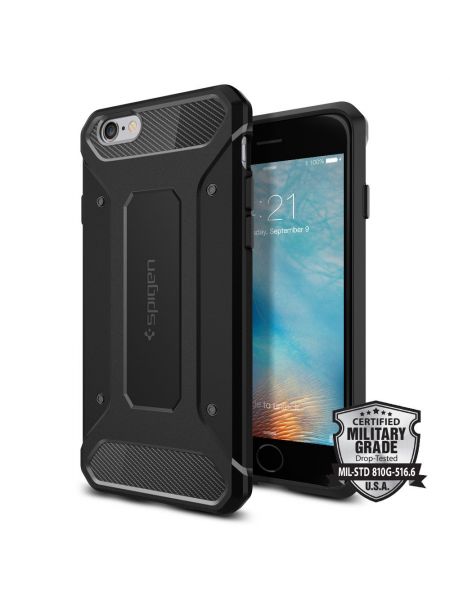 Чехол Spigen Rugged Armor для iPhone 6S/6, Smooth Black
