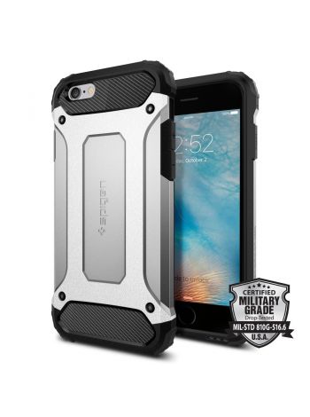Чехол Spigen Tough Armor Tech для iPhone 6S/6, Satin Silver, SGP11744