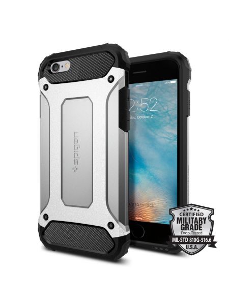 Чехол Spigen Tough Armor Tech для iPhone 6S/6, Satin Silver