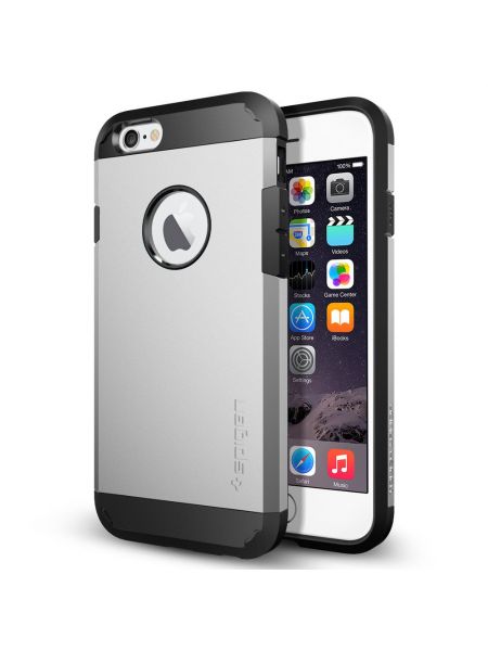 Чехол для iPhone 6S/6 Tough Armor, Satin Silver