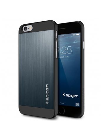 Чехол Spigen Aluminum Fit для iPhone 6S/6, Blue, SGP10946