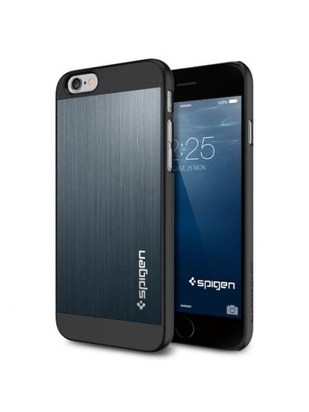 Чехол Spigen Aluminum Fit для iPhone 6S/6, Blue
