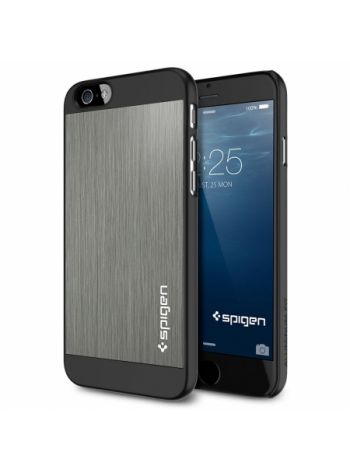 Чехол Spigen Aluminum Fit для iPhone 6S/6, Space Gray , SGP10948