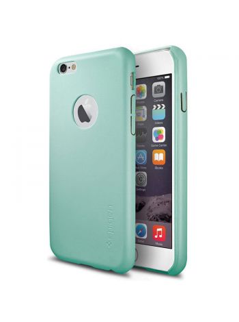 Кожаный чехол Spigen SGP LEATHER FIT для iPhone 6s/6, Mint , SGP11375