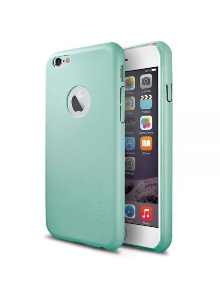 Кожаный чехол Spigen SGP LEATHER FIT для iPhone 6s/6, Mint 