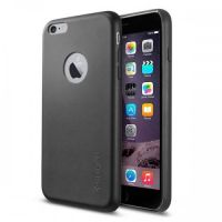 Кожаный чехол Spigen SGP LEATHER FIT для iPhone 6S PLUS/6 PLUS, Black 
