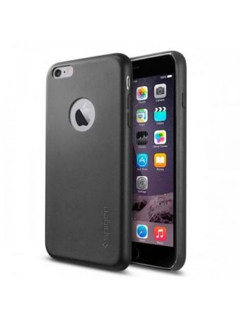 Кожаный чехол Spigen SGP LEATHER FIT для iPhone 6S PLUS/6 PLUS, Black , SGP11404