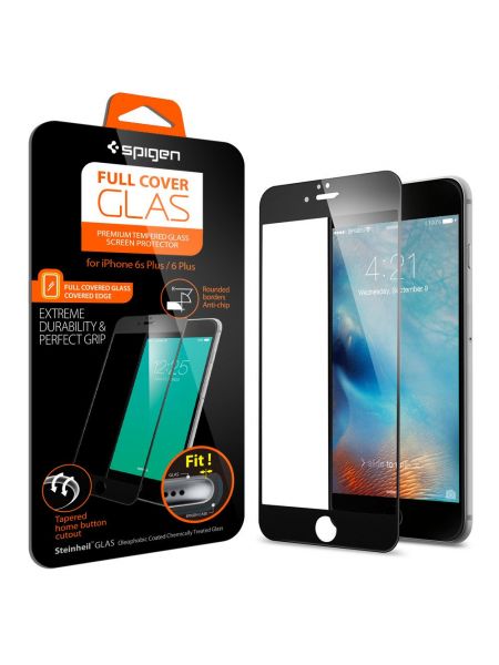 Стекло Spigen Screen Protector Full Cover Glass для iPhone 6 Plus/6S Plus 