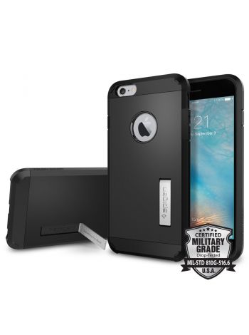 Чехол Spigen Ultra Hybrid для iPhone 6S/6 Plus, Black, SGP11660