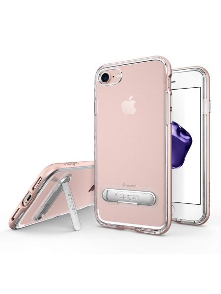 Чехол Spigen для iPhone 7 Crystal Hybrid, Rose Gold 
