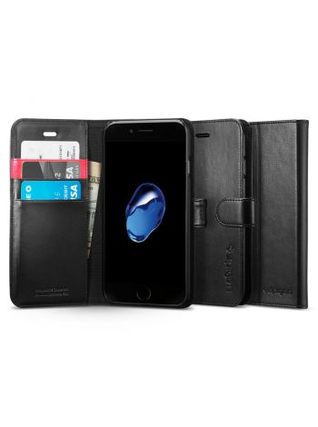 Книжка-Чехол Spigen для iPhone 7 / 8 Wallet S, Black , 042CS20545