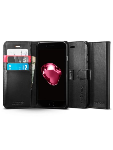 Чехол Spigen для iPhone 8 Plus / 7 Plus Case Wallet S, Black Чехол Spigen для iPhone 8 Plus / 7 Plus Case Wallet S, Black