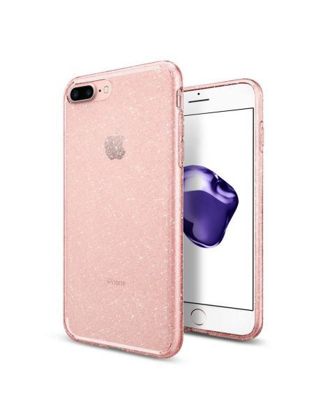 Чехол Spigen для iPhone 8 Plus / 7 Plus Liquid Crystal Glitter, Rose Quartz 