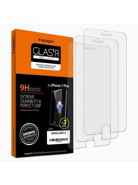 Защитное стекло Spigen для iPhone 8 Plus / 7 Plus, 3шт.