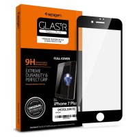 Защитное стекло Spigen для iPhone 8 Plus / 7 Plus Full Cover, Black