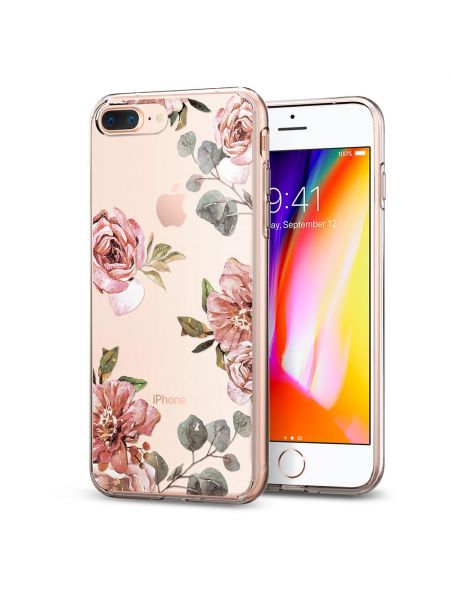 Чехол Spigen для iPhone 8 Plus / 7 Plus Liquid Crystal Aquarelle, Rose Чехол Spigen для iPhone 8 Plus / 7 Plus Liquid Crystal Aquarelle, Rose