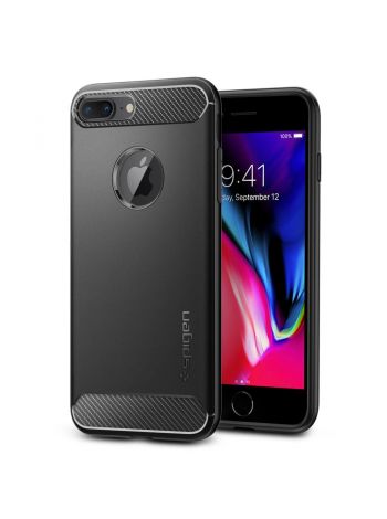 Чехол Spigen Rugged Armor для iPhone 7 Plus, Black , 043CS20485