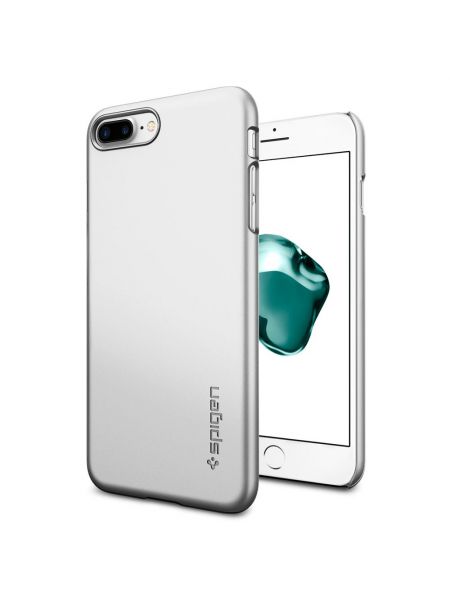 Чехол Spigen для iPhone 7 Plus Thin Fit, Satin Silver Чехол Spigen для iPhone 7 Plus Thin Fit, Satin Silver