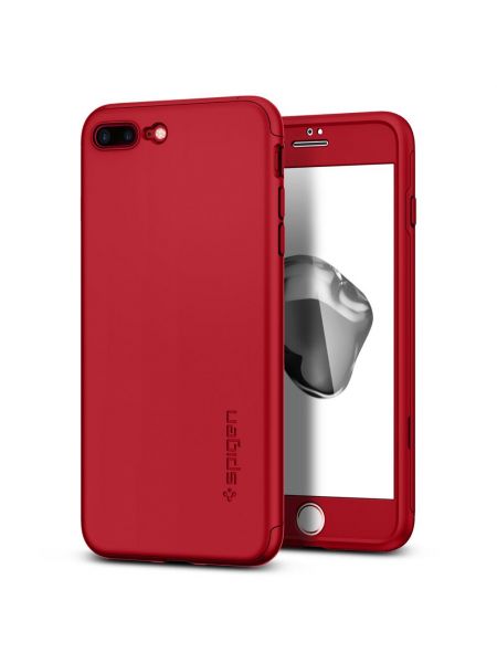 Чехол Spigen для iPhone 7 Plus Thin Fit 360, Red Чехол Spigen для iPhone 7 Plus Thin Fit 360, Red